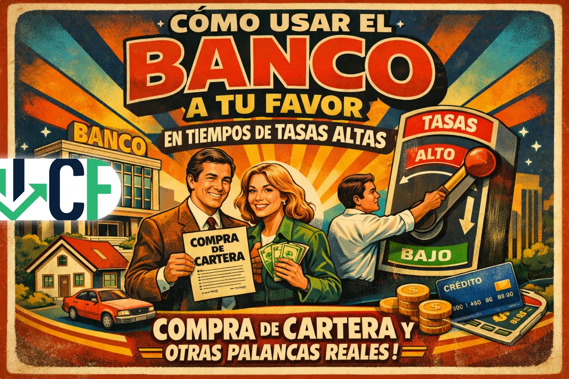 Cómo usar el banco a tu favor en tiempos de tasas altas: compra de cartera y otras palancas reales