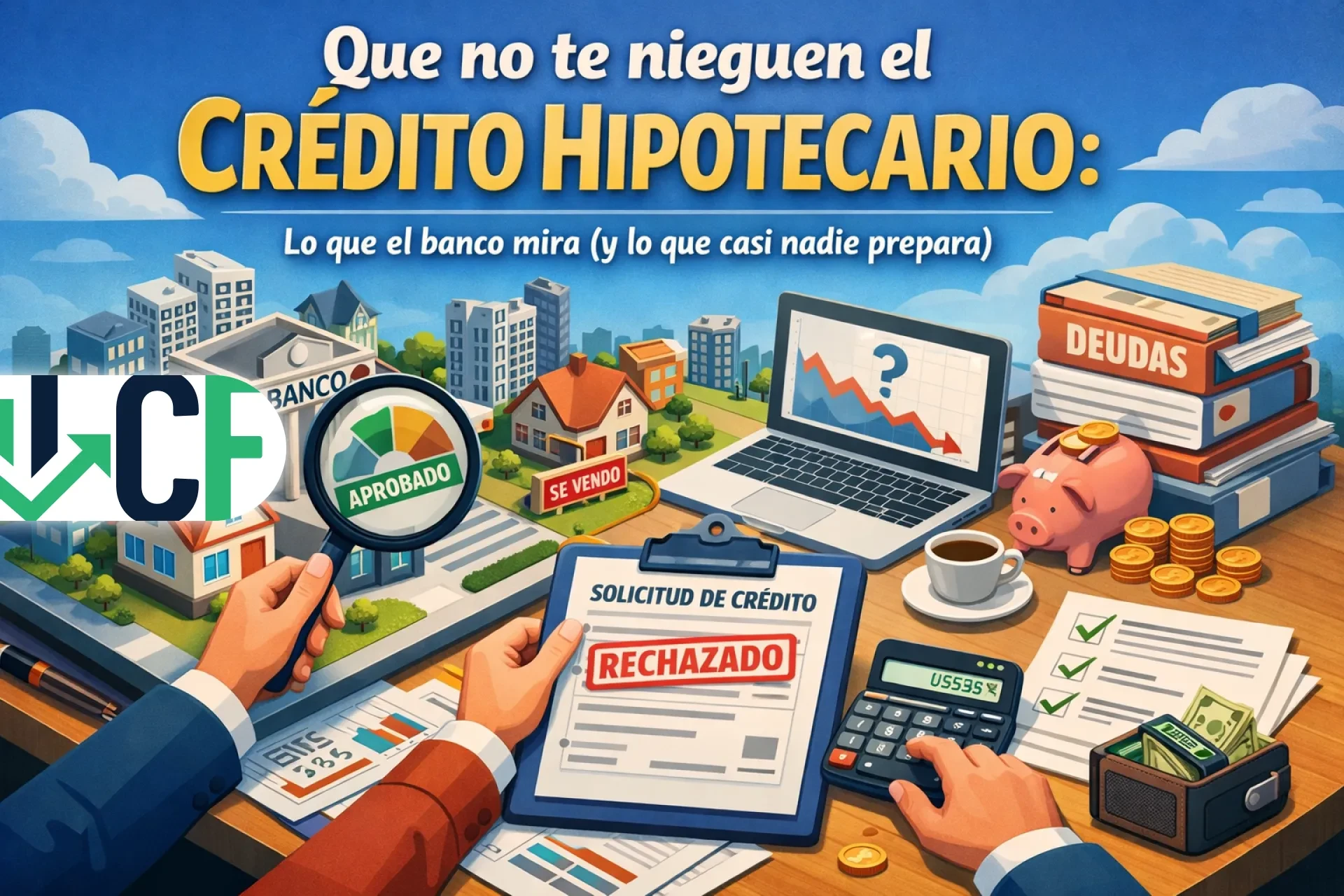 Que no te nieguen el crédito hipotecario: lo que el banco mira (y lo que casi nadie prepara)