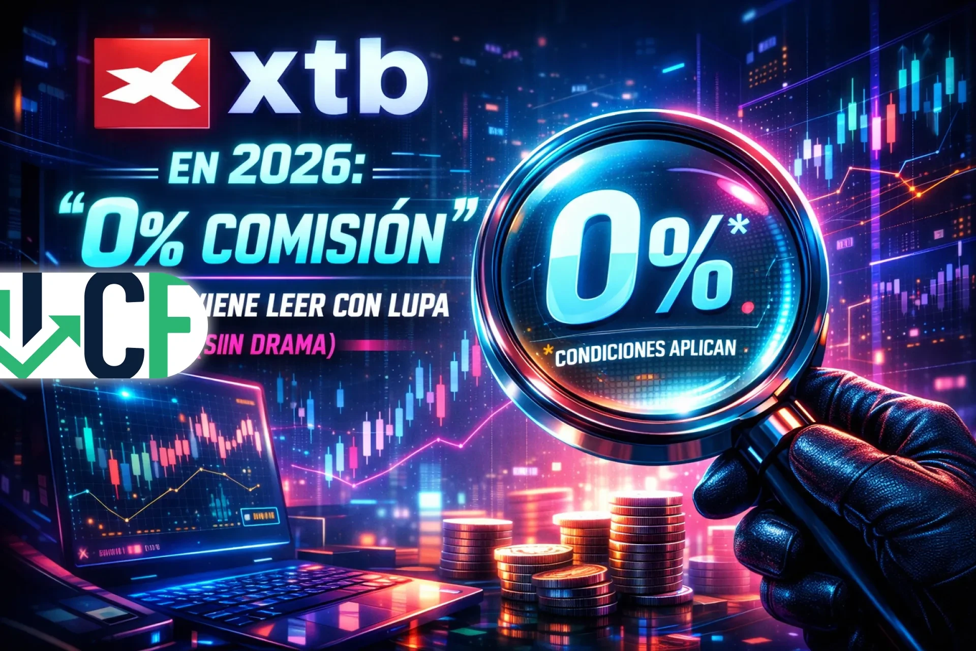 XTB en 2026: el “0% comisión” que conviene leer con lupa (sin drama)